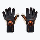 Rękawice bramkarskie uhlsport Speed Contact Absolutgrip Reflex czarne/białe/neonowe pomarańczowe