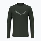 Longsleeve trekkingowy męski Salewa Solidlogo Dry dark olive