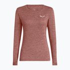 Longsleeve trekkingowy damski Salewa Puez Melange Dry desert pink melange