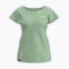Koszulka trekkingowa damska Salewa Puez Melange Dry pastel green melange