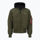 Kurtka męska Alpha Industries MA-1 D-Tec dark green / black