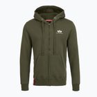 Bluza męska Alpha Industries Basic Zip SL dark olive