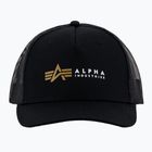 Czapka z daszkiem męska Alpha Industries Label Trucker black