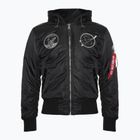 Kurtka męska Alpha Industries MA-1 VF Hood Dark Side black / reflective