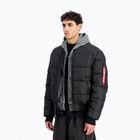 Kurtka ociepalana męska Alpha Industries MA-1 Logo Puffer Bomber black