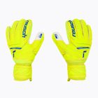 Rękawice bramkarskie Reusch Attrakt Grip Finger Support safety yellow/deep blue/white