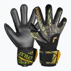 Rękawice bramkarskie Reusch Attrakt Duo Finger Support black/gold/yellow/black