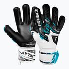 Rękawice bramkarskie dziecięce Reusch Attrakt Gold NC Junior white/silver/black
