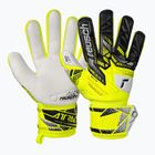 Rękawice bramkarskie dziecięce Reusch Attrakt Grip Junior safety yellow/silver