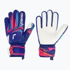 Rękawice bramkarskie dziecięce Reusch Attrakt Grip Junior sharp blue/white/shocking orange