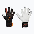 Rękawice bramkarskie dziecięce Reusch Attrakt Advance Finger Support Junior black/shocking orange