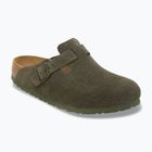 Klapki BIRKENSTOCK Boston Suede Leather Regular thyme