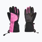 Rękawice narciarskie dziecięce ZIENER Laval Aquashield AW vblack fuchsia pink
