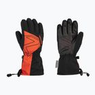 Rękawice narciarskie dziecięce ZIENER Laval Aquashield AW black burnt orange