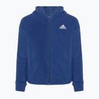 Bluza polarowa dziecięca adidas Future Icons Primegreen 3-Stripes Full-Zip Hooded royal blue/white