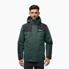 Kurtka 3w1 męska Jack Wolfskin Jasper 3In1 black olive