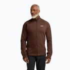 Bluza trekkingowa męska Jack Wolfskin Peak District Full Ziphot choc