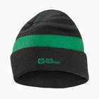 Czapka zimowa dziecięca Jack Wolfskin Stripy Knit slate green/mystic