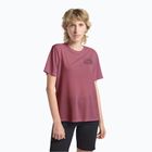 Koszulka damska Jack Wolfskin Vonnan Graphic ridge leaf raisin