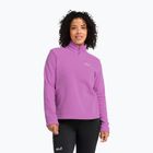 Bluza polarowa damska Jack Wolfskin Taunus 100 Half Zip foxglove