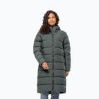 Płaszcz puchowy damski Jack Wolfskin Frozen Palace slate green