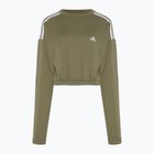 Bluza damska adidas Hyperglam Crop Crew focus olive