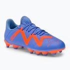 Buty piłkarskie dziecięce PUMA Future Play FG/AG blue glimmer/puma white/ultra orange