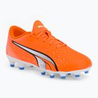 Buty piłkarskie dziecięce PUMA Ultra Play FG/AG ultra orange/puma white/blue glimmer