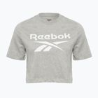 Koszulka damska Reebok Identity Big Logo Crop Tee medium grey heather