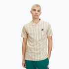Koszulka polo męska FILA Luckenwalde antique white/aventurine striped