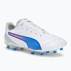 Buty piłkarskie męskie PUMA King Pro FG/AG puma white/bluemazing/flat light grey/sunset glow