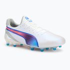 Buty piłkarskie PUMA King Ultimate FG/AG puma white/bluemazing/flat light grey/sunset glow