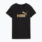 Koszulka damska PUMA ESS Metallic No. 1 Logo Tee puma black/metallic gold