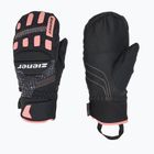 Rękawice narciarskie dziecięce ZIENER Luron Aquashield PR Mitten black/pink vani