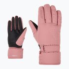 Rękawice narciarskie damskie ZIENER Kisar Aquashield rose blossom
