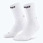 Skarpety kompresyjne damskie CEP Run Mid Cut 5.0 white