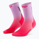 Skarpety kompresyjne damskie CEP Run Edt. Gradient Mid Cut Compression 5.0 pink/lilac fade