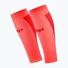 Opaski kompresyjne na łydki męskie CEP Ultralight Calf 4.0 neon coral/red