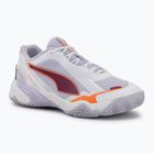 Buty do piłki ręcznej damskie PUMA Solarstrike 4 puma white/heat fire/lilac crush berry