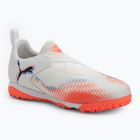 Buty piłkarskie dziecięce PUMA Future 8 Match LL TT + Mid Jr puma white/puma black/glowing red