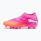 Buty piłkarskie dziecięce PUMA Future 9 Pro FG/AG Jr poison pink/puma wht/sun stream/bright aqua/puma blk