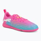 Buty piłkarskie dziecięce PUMA Future 9 Play IT Jr poison pink/puma wht/sun stream/bright aqua/puma blk