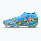 Buty piłkarskie PUMA Future 9 Ultimate Advanced Level FG puma white/blue glimmer/pink glimmer/yellow alert