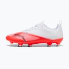 Buty piłkarskie dziecięce Puma Ultra 7 Play FG/AG Jr Ultra Red/Puma Black/Puma White