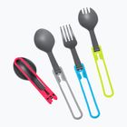 Zestaw sztućców MSR Folding Utensils Spork 4 red/ grey/ blue/ green