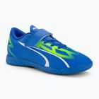 Buty piłkarskie dziecięce PUMA Ultra Play IT V ultra blue/puma white/pro green
