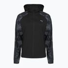 Kurtka do biegania damska Puma Run AOP Favorite Woven Jacket black