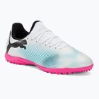 Buty piłkarskie dziecięce PUMA Future 7 Play TT puma white/puma black/poison pink