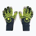 Rękawice bramkarskie uhlsport Prediction Supergrip + HN navy/white/fluo yellow