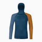 Longsleeve termoaktywny męski ORTOVOX 120 Comp Light Hoody petrol blue